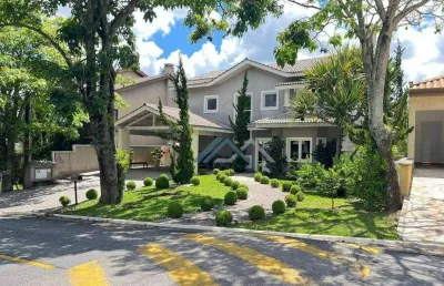 Casa mobiliada com 4 dormitórios, sendo 3 suítes à venda, 600 m² por r$ 4.134.000 - residencial morada dos lagos - barueri/sp