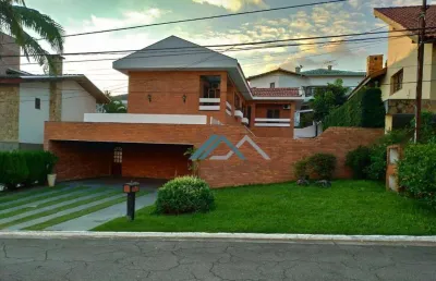 Casa com 4 dormitórios, sendo 2 suítes para alugar, 491 m² por r$ 15.200/mês - residencial cinco (alphaville) - santana de parnaíba/sp