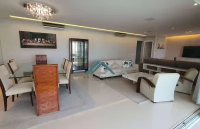 Apartamento mobiliado com 3 suítes para alugar, 212 m² por r$ 19.970/mês - edifício essência - barueri/sp