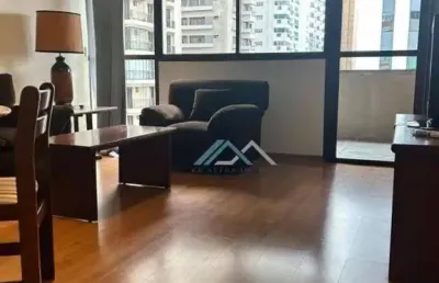 Apartamento mobiliado com 1 dormitório, 61 m² - venda por r$ 550.000 ou aluguel por r$ 4.500/mês - edifício létoile - barueri/sp