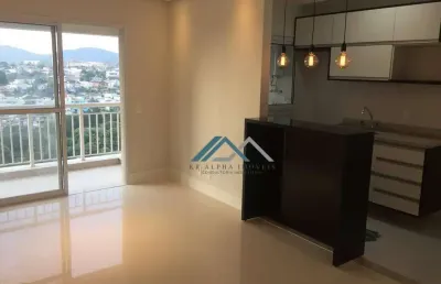 Apartamento com 2 dormitórios, sendo 1 suíte para alugar, 70 m² por r$ 4.696/mês - edifício hit - barueri/sp