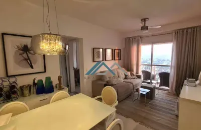 Apartamento mobiliado com 1 dormitório, 50 m² - venda por r$ 740.000 ou aluguel por r$ 5.294/mês - edifício hit - barueri/sp