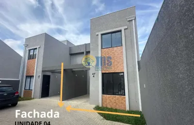 Casa com 2 quartos à venda na rua irmã maria francisca michel, 47, alto boqueirão, curitiba, 70 m2 por r$ 379.000