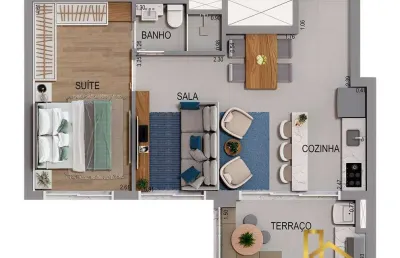 Apartamento com 1 quarto à venda na Rua Dempachi Nakayama, 356, Jardim Esperança, Barueri