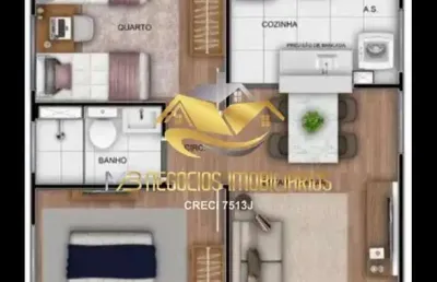 Apartamento com 2 quartos à venda na Serraria, São José 
