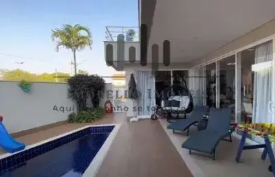 Casa à venda em paulínia, parque brasil 500, com 3 suítes, com 274 m², reserva real - paulínia