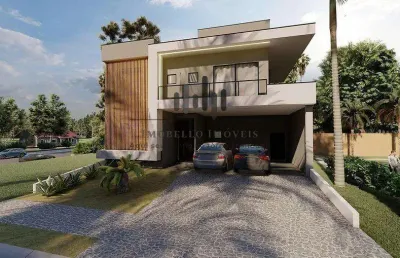 Casa à venda em paulínia, parque brasil 500, com 4 suítes, com 305.39 m²
