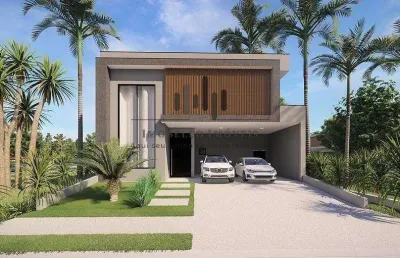 Casa à venda em paulínia, parque brasil 500, com 4 suítes, com 313.52 m²