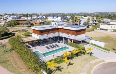 Casa à venda em jaguariúna, tanquinho velho, com 3 suítes, com 322 m², tamboré - jaguariúna