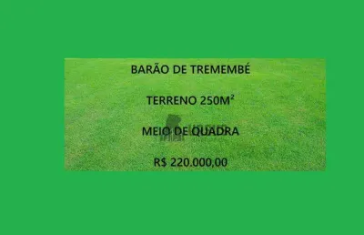 Terreno a venda condomínio residencial barão de tremembé, r$ 220.000,00