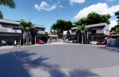 Casa nova em condomínio na cidade de atibaia-sp, bairro usina - 3 quartos, 1 suíte, 2 salas, 2 vagas, 104m².