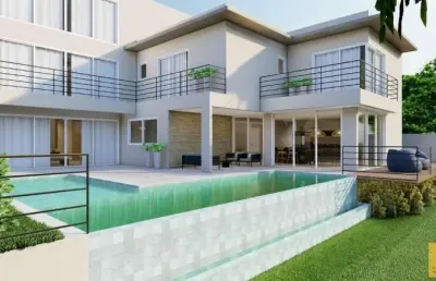 Casa nova no condomínio porto atibaia em atibaia sp.  5 suítes, área gourmet,  piscina, espaço gramado