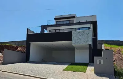 Casa nova no condomínio greenfield em atibaia sp. piscina, área gourmet, 3 suites