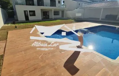 Sobrado no condomínio porto atibaia em atibaia sp.  são 6 suítes,  área gourmet,  despensa, piscina