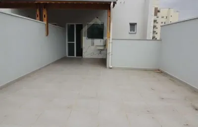 Cobertura à venda em vila camilópolis, santo andré-sp: 2 quartos, 1 suíte, 2 banheiros, 1 vaga de garagem!