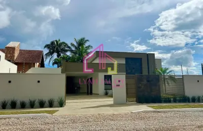 Casa à venda, bom clima, chapada dos guimarães-mt, nova, 145 m² úteis, 1 suíte + 2/4, piscina c/ ca