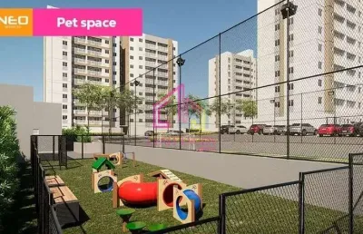 Apartamento à venda, ribeirão do lipa, cuiabá, mt,  condominio neo antártica, 1 suíte+2/4 , 64 m² ú