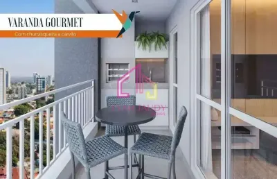 Apartamento à venda, goiabeiras, cuiabá, mt, condominio villaggio volare, 1 suíte+1/4, sacada gourm