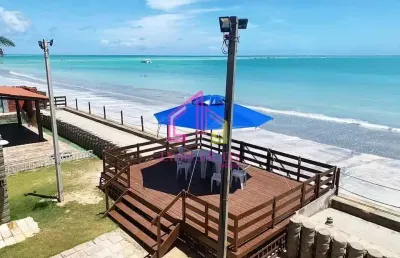 Casa à venda, barra  grande, maragogi-al, condomínio chalé pé de areia, 195 m2 úteis, frente ao mar