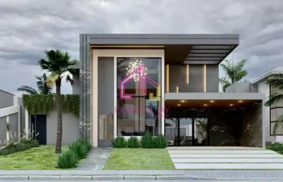 Casa  à venda, condomínio florais do valle, cuiabá-mt, 4 suítes , 4 vagas, 471m², nova