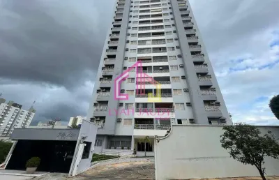 Apartamento para locação, bosque da saúde, cuiabá, mt, ed. golden park, 1 suíte com sacada + 2/4, s