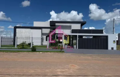Casa à venda, parque das emas, lucas do rio verde, mt, 3/4 sendo 1 suíte, 4 vagas,  piscina aquecid