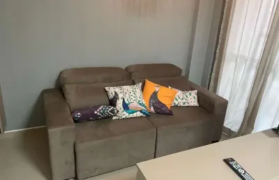 Flat mobiliado para locação no way compact premium , sorocaba-sp