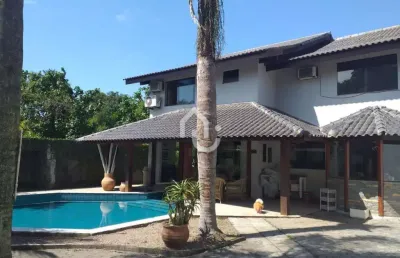 Casa em condomínio fechado com 4 quartos à venda na rua zeno zani, barra da tijuca, rio de janeiro, 466 m2 por r$ 4.990.000