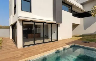 Magnífico sobrado nova para venda no charmoso alphaville 3 em bonfim paulista, 3 suítes, varanda gourmet e pisicna em 519 m² de área total