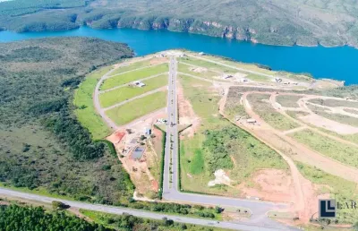 Lançamento de lotes em condomínio alto padrão na represa de furnas / serra da canastra em são joão batista do glória, lote padrão com 2.209 m2, lazer