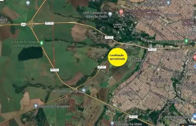 Excelente area para venda com 10.000 m2 em ribeirão preto-sp próxima a usp, na beira da pista, com 98 m de fachada x 45 m lateral, estuda parceria