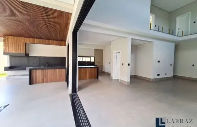 Maravilhoso sobrado novo para venda no charmoso alphaville 2 em bonfim paulista, 3 suítes mais escritório reversível em 364 m2 construidos