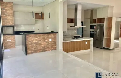 Linda casa nova para venda no charmoso alphaville 3 em bonfim paulista, completa, 3 suítes, varanda gourmet e piscina em 526 m² de área total