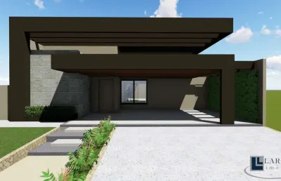 Linda casa nova alto padrão para venda no condominio arara azul em bonfim paulista, 3 suites 1 master, gourmet e piscina em 288 m2 construidos