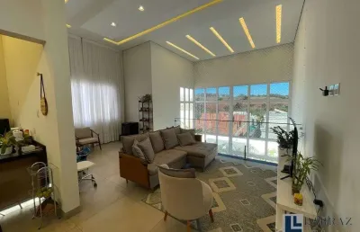 Maravilhoso sobrado para venda no alphaville 1, alto padrao, 3 suites mais escritório reversível, gourmet e piscina em 303 m2 construidos