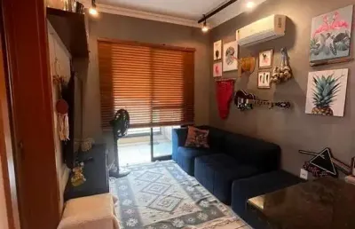 Lindo apartamento mobiliado para locação no jd palma travassos, ed. rio madeira, 1 dormitorio, varanda gourmet em 39 m2 privativos