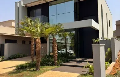 Maravilhoso sobrado novo alto padrão para venda na vila do golf, cond. terras de florença, 4 suites 1 master, gourmet e piscina em 288 m2 construidos,