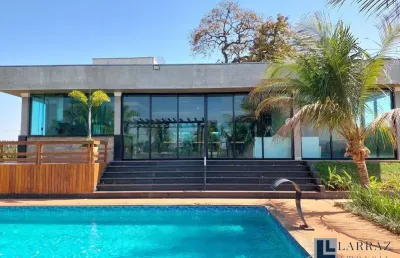 Maravilhoso rancho altíssimo padrão para venda em fronteira-mg, cond. damha santa monica, 4 suítes, 340 m2 construidos em um terreno de1.800 m2, lazer