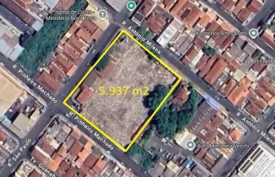 Area para venda nos campos eliseos, área do terreno 5.937 m2 com 81 m de fachada para a rua são paulo, ideal para incorporação