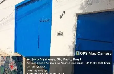 Oportunidade. galpao mais residencia para venda em americo brasiliense-sp no jardim são josé, area construida 252 m2 em um terreno de 312 m2