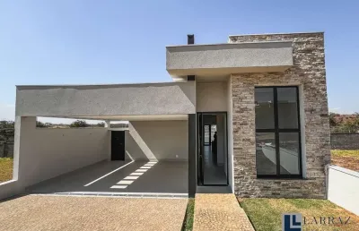 Casa nova alto padrão para venda ou locação no charmoso terras de santa martha, cond. ilha das acacias, 3 dormitorios e 1 suite, gourmet e piscina em