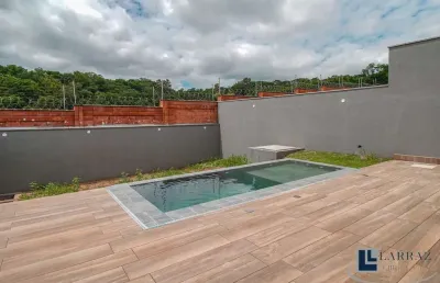 Linda casa nova para venda ou locação em bonfim paulista no charmoso terras de bonfim, condominio san tiago, 3 suites, gourmet e piscina em 491 m2 tot