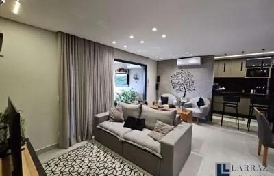 Maravilhoso apartamento alto padrão para venda no jd. olhos dágua, cond. liniee, 2 suites com 1 master, varanda gourmet, 2 vagas, 97 m2 e lazer comple