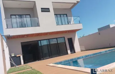 Lindo sobrado para venda na zona sul, cond vivendas da mata, ilha aroeira, 4 suites, gourmet e piscina, 278 m2 construidos em um terreno de 324 m2