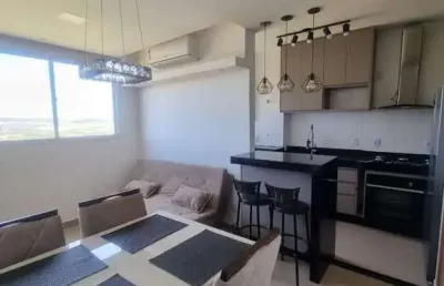 Ótimo apartamento mobiliado para venda no charmoso quinta da primavera, cond. belveder towers, 2 dormitorios, varanda gourmet em 44 m², lazer completo