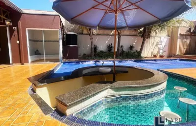 Linda casa para venda no jd anhanguera, proximo da barao do bananal, 3 dormitorios com 1 suite, lazer completo em 516 m2 de área total