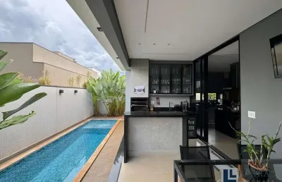 Linda casa alto pdrão para venda no cond. portal da mata, zona sul, 3 suites, gourmet e piscina em 300 m2 total, lazer completo
