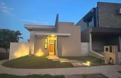 Maravilhosa casa nova para venda na vila do golfe, cond. quinta dos ventos, 3 suites mais escritório, gourmet e piscina em 174	 m2 construidos, lazer