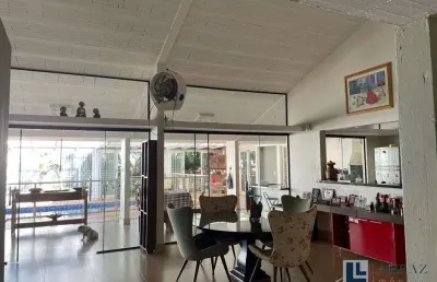 Amplo sobrado para venda no jardim recreio, com 1.203 m2 de terreno, 4 suites, varanda gourmet e piscina em 367 m2 construidos