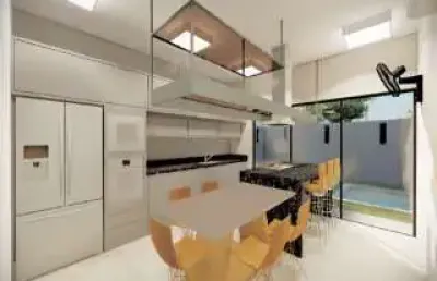 Casa nova para venda na vila do golfe, cond. buona vita ribeirão, 3 suites, varanda gourmet e piscina em 256 m2 de area total